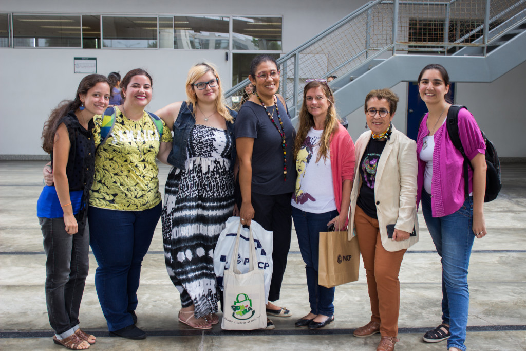 El #girlpower team. De izquierda a derecha: Agustina Migliorini, María Eugenia González Ocampo, Melisa Chetto, Carla Colona, Gabriela Sued, Enedina Ortega Gutiérrez y Sophie Alamo.